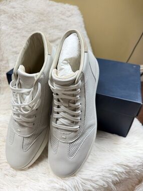 Cole Haan unsex Grand ProCream/White Leather Sneakers
